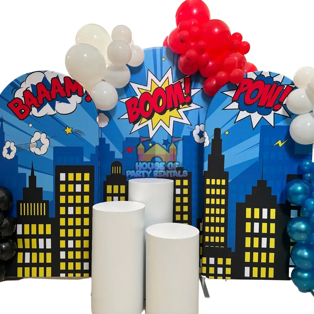 Superhero Cartoon City Decoration 7